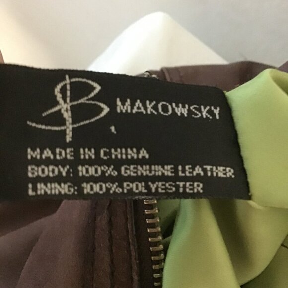 B Makowsky Genuine Leather Hobo Bag - Picture 9 of 13